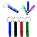 Aluminum Whistle Key Chain